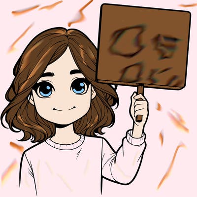 realistic girl holding up a sign