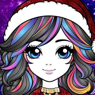 realistic christmas girl