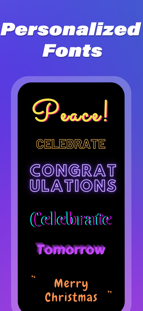 LED Banner : Make It Big Text - 디지털 LED 간판을 위한 다양한 개인 맞춤 네온 글꼴 스타일 및 색상