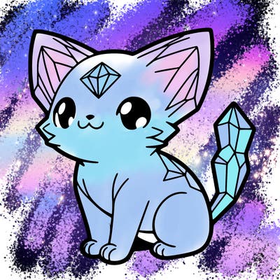 crystal kitten