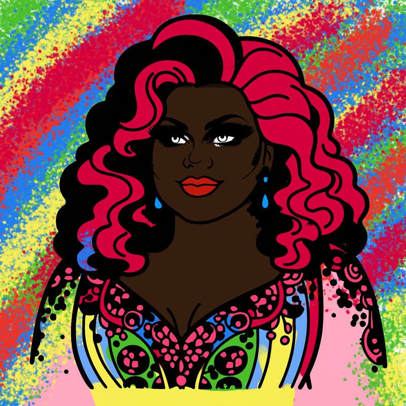 realistic plus size drag queen