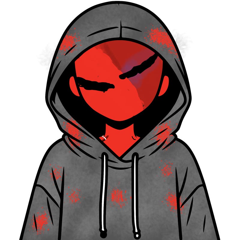 faceless girl in hoodie