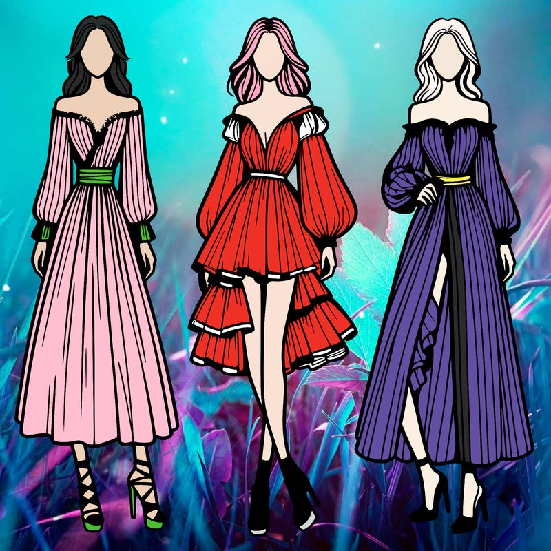 fashion models dresses