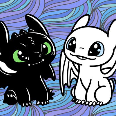 toothless and light fruy
