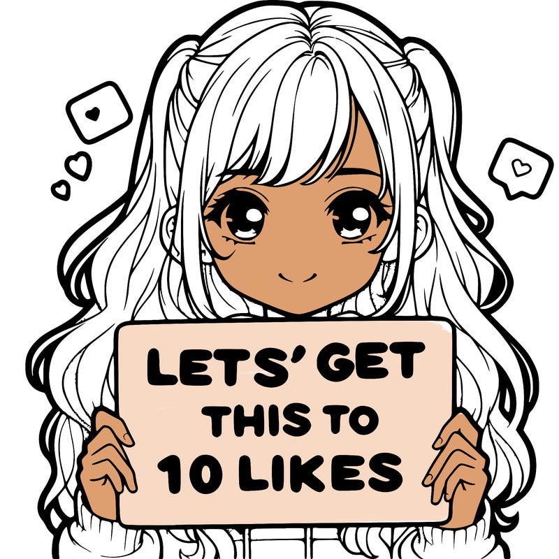 girl holding up sign that says let’s get this to 10 likes realistic