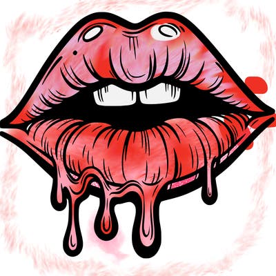 lips that look realistic and drip