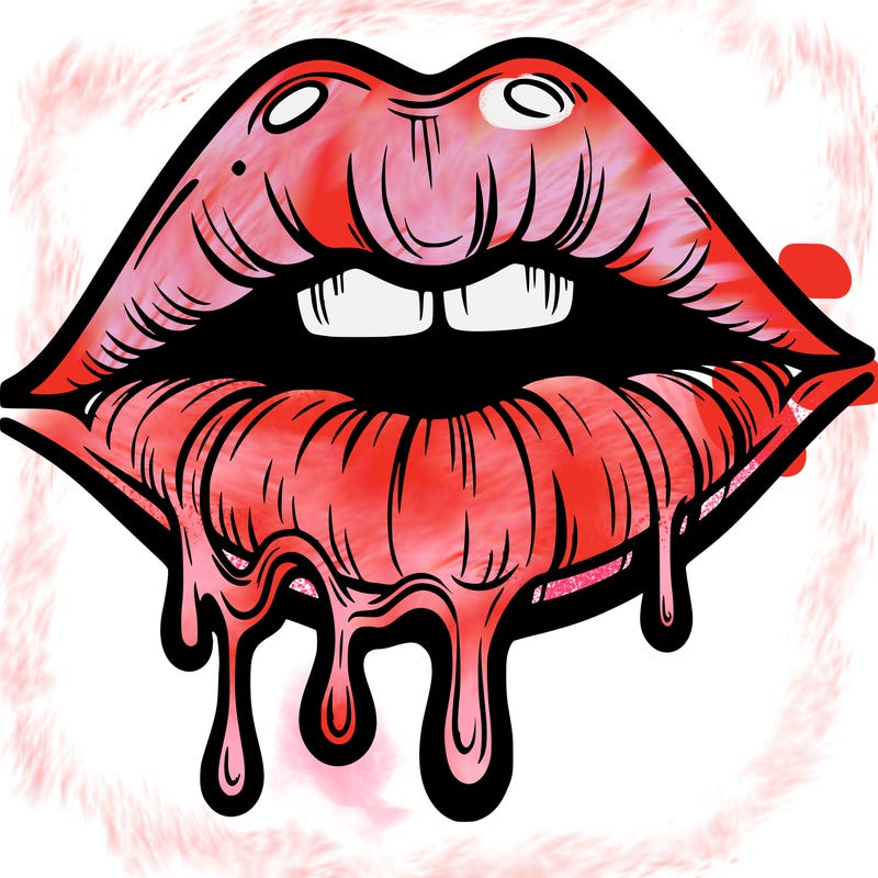 lips that look realistic and drip