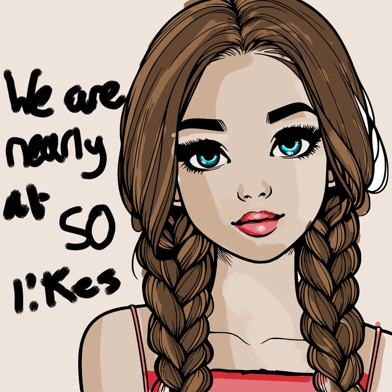 realistic girl with braids