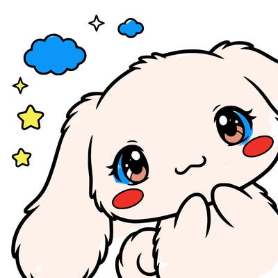 anime cinnamoroll cute fluffy