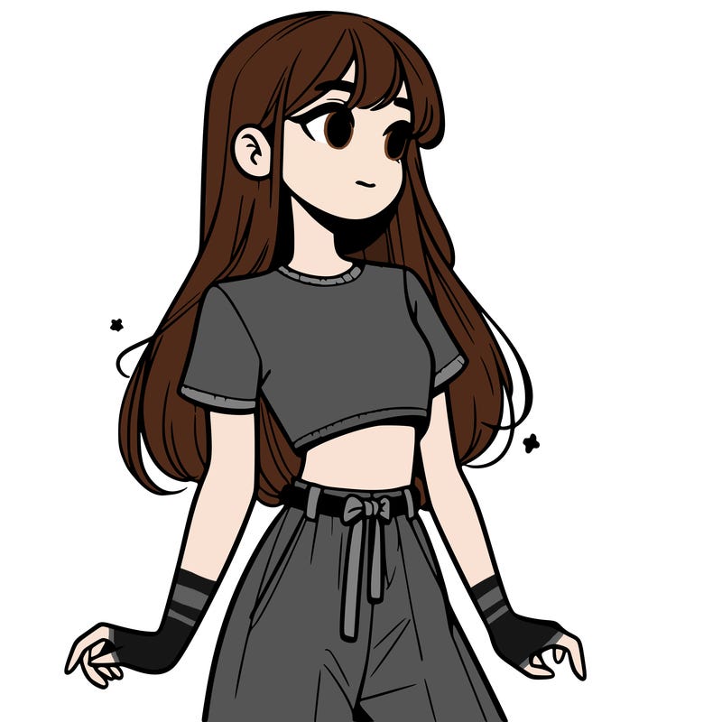 girl in a cute crop top