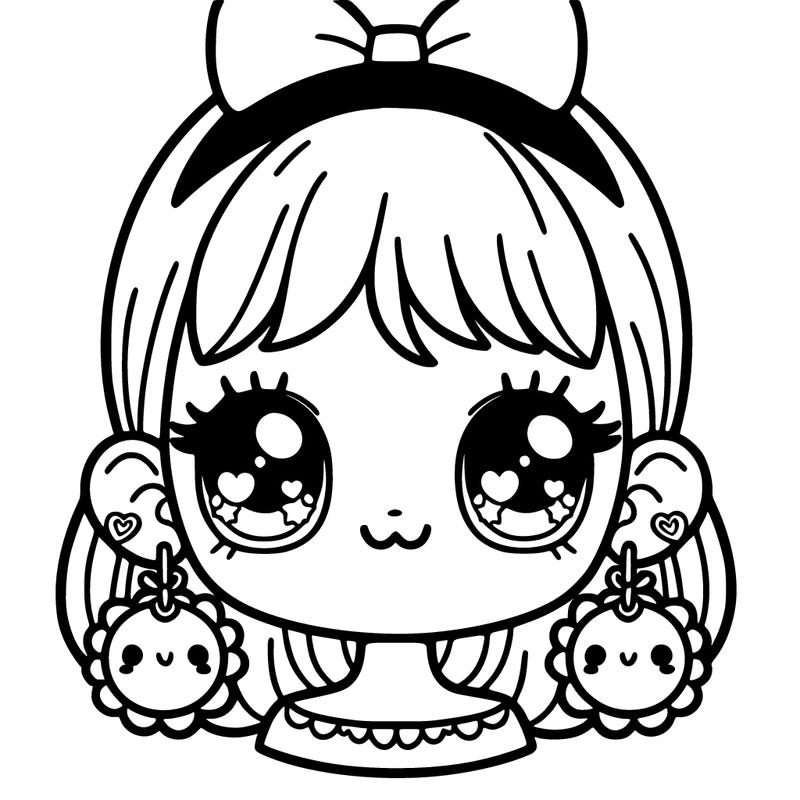 girl with super cute earings