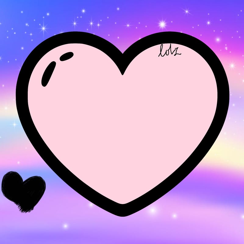 a blank heart