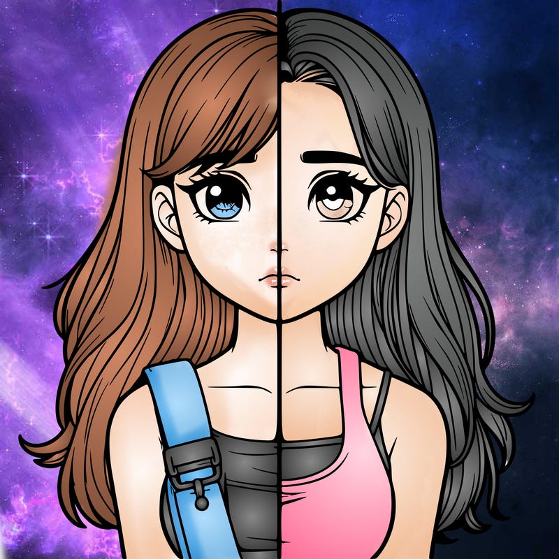 realistic girl split