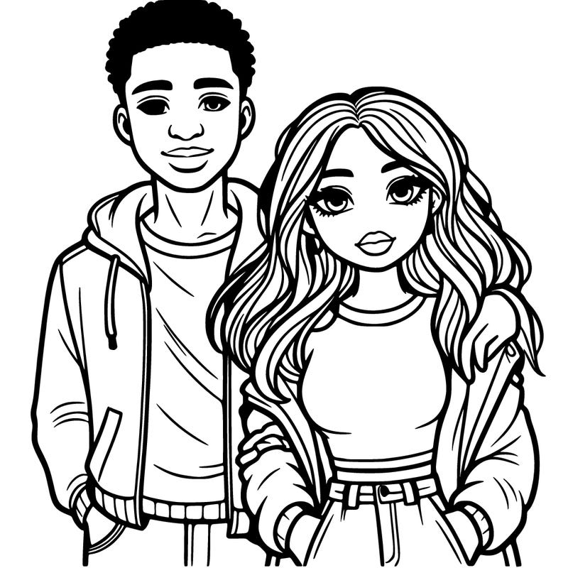 black girl with boyfriend