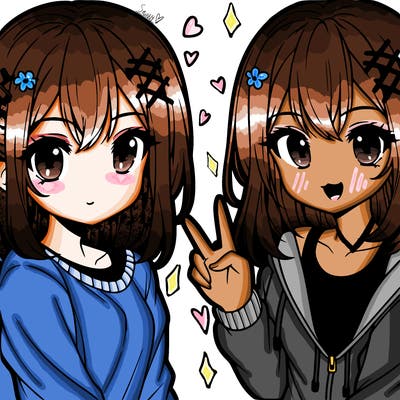 cute anime teen girl