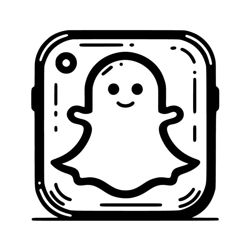 snap chat the app symbol
