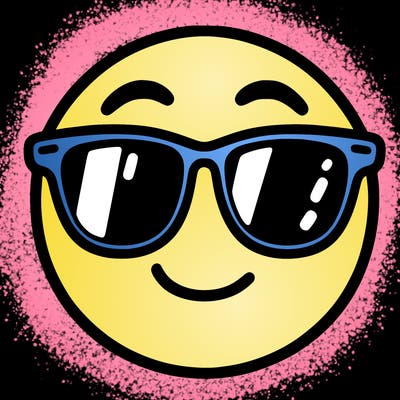 emoji with sunglasses