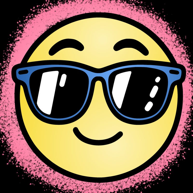 emoji with sunglasses