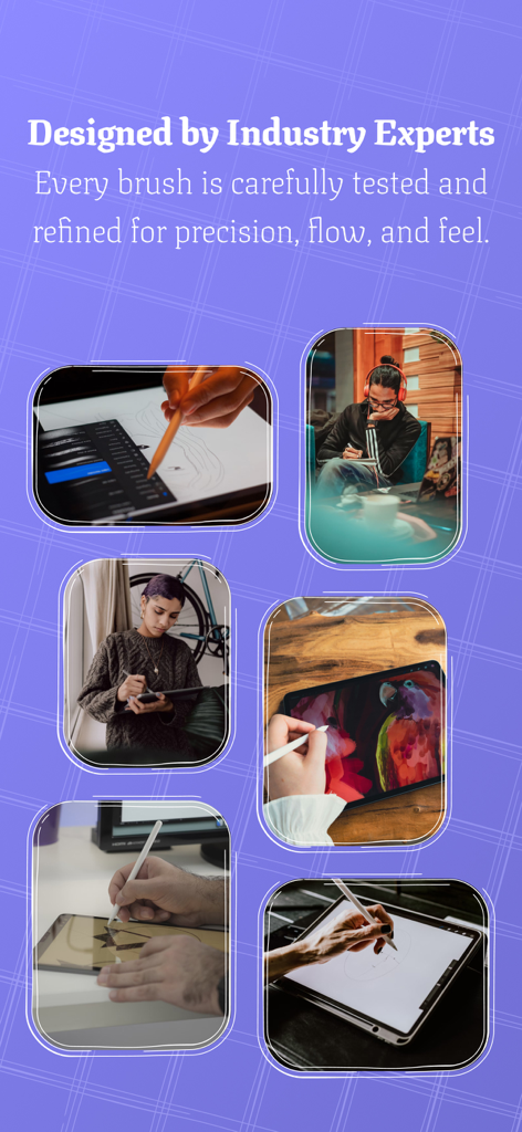 Tools & Brushes for Procreate - Artistas digitales usando pinceles de Procreate de alta calidad en sus iPads