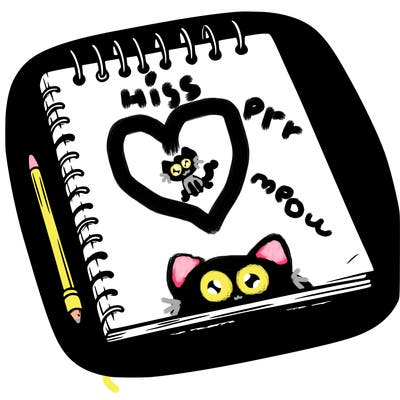 a blank sketch pad