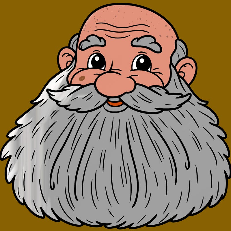 old man with a big beard