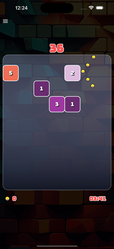 Atomia Games: Multiplayer Fun - Brick Breaker arcade game level in Atomia Games app