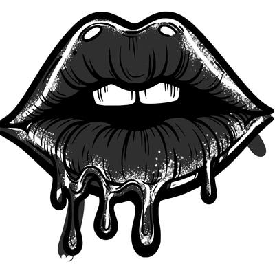 lips that look realistic and drip