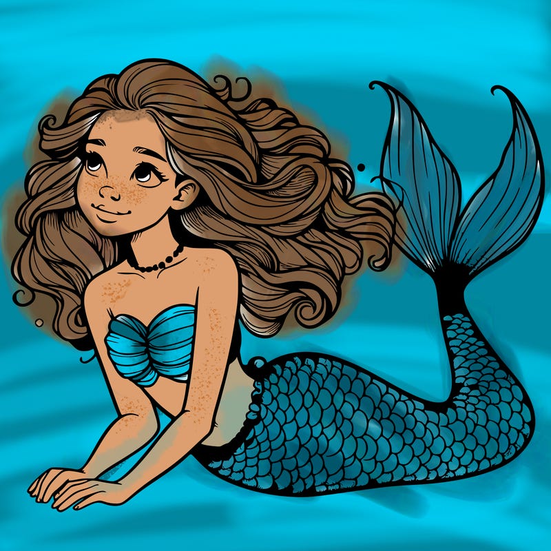 a realistic mermaid