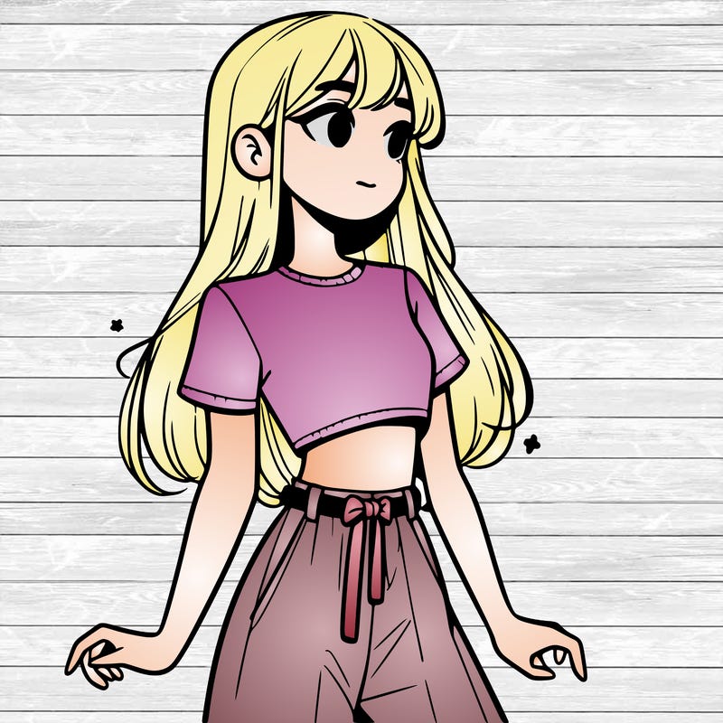 girl in a cute crop top