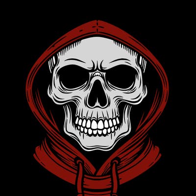 skull hoodie