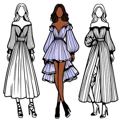 fashion models dresses