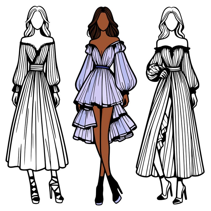 fashion models dresses