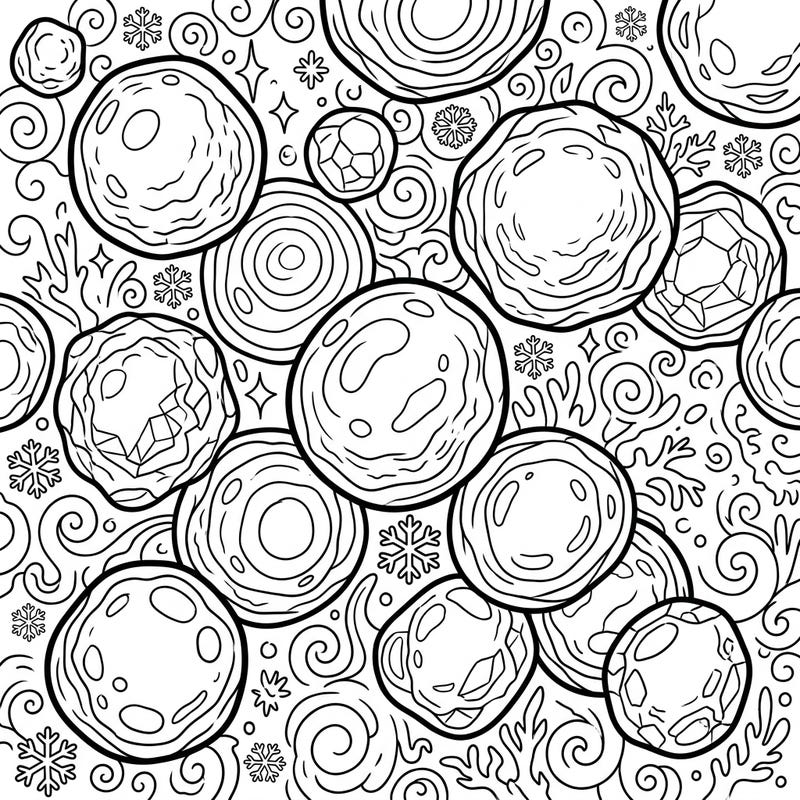 Dive into a frosty adventure with this unique golf ball-sized hail coloring page! Perfect for young artists, this whimsical design features large hailstones and icy patterns, ready for a splash of color.
