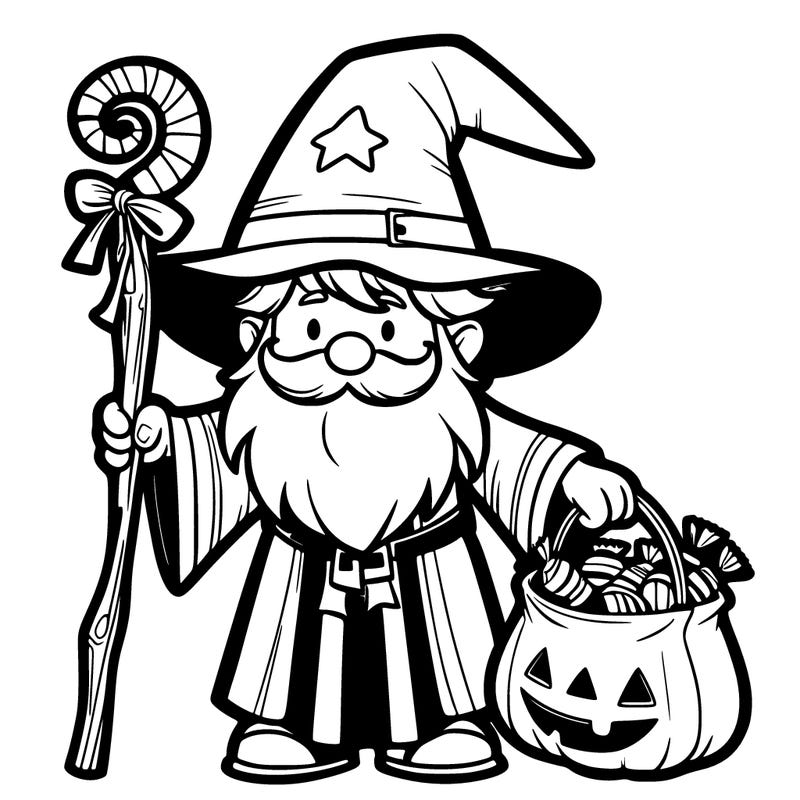 a wizard trick or treating