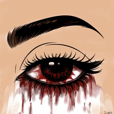 eye closed realistic