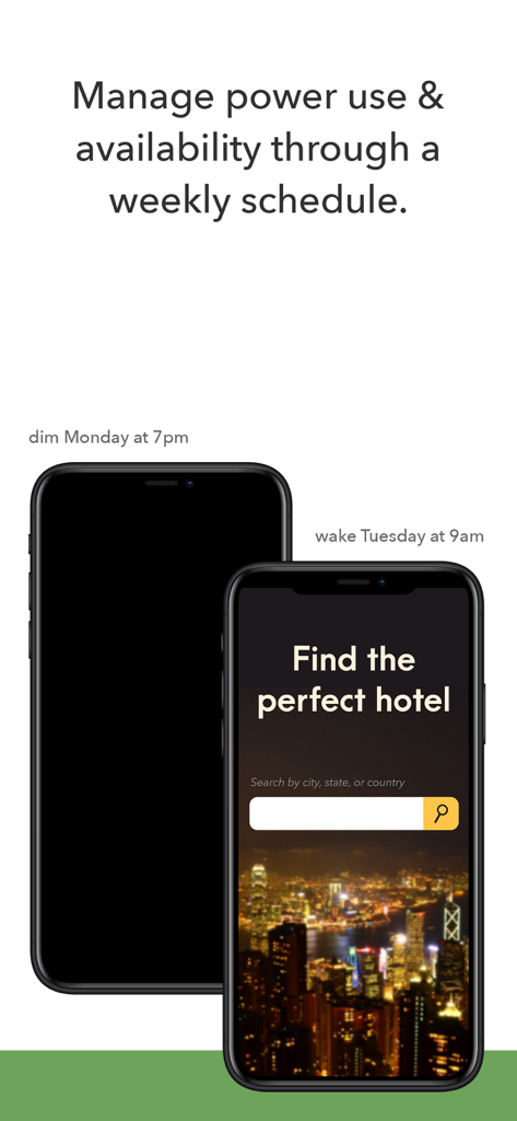 Grafica che dimostra la gestione dell'alimentazione di Kiosk Pro Plus e la pianificazione settimanale per i dispositivi chiosco