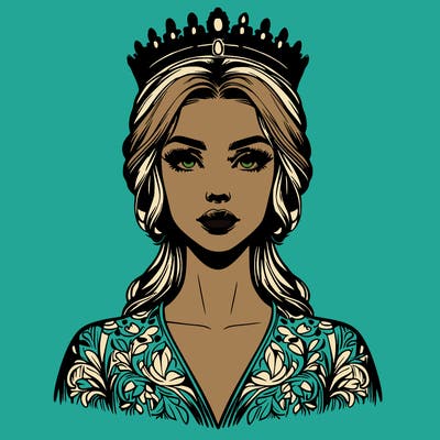 realistic beautiful queen