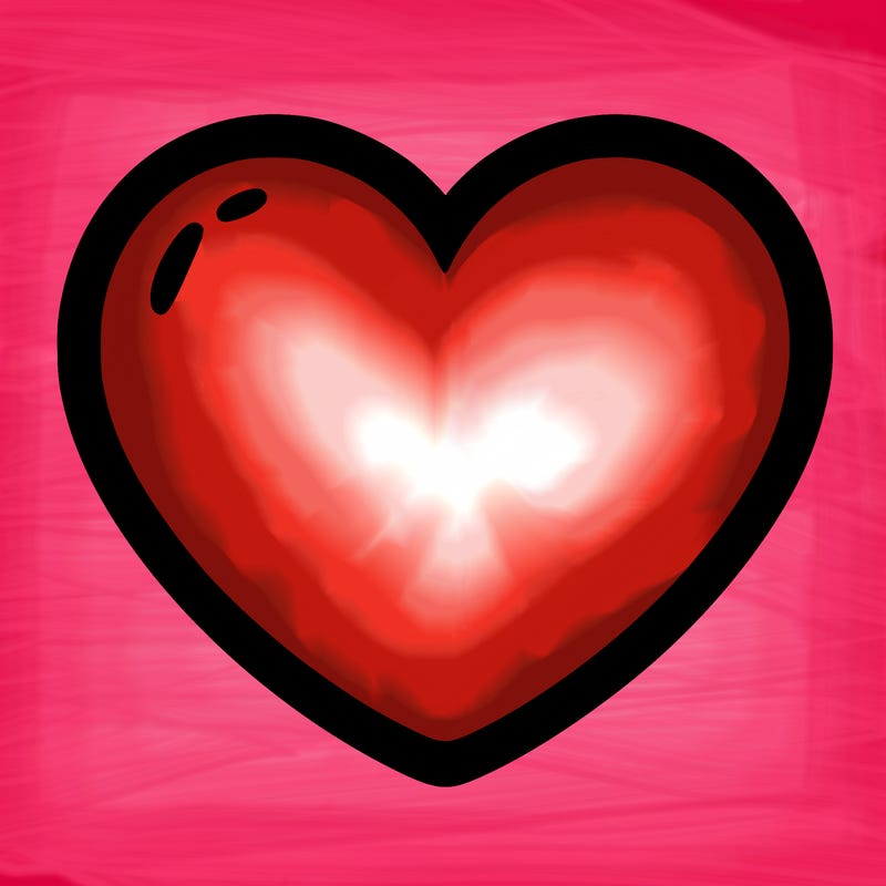 a blank heart