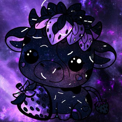 cute strawberry cow