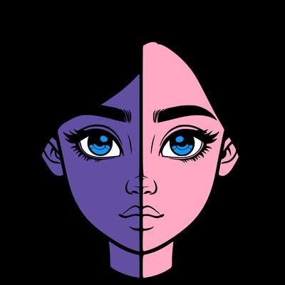 realistic girl split