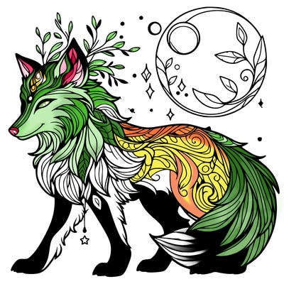 mystical wolf