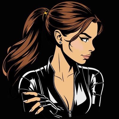 black widow realistic