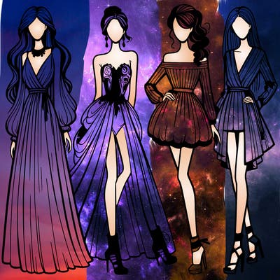 fashion models dresses