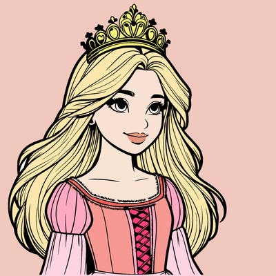 a realistic medieval princess with a tiara