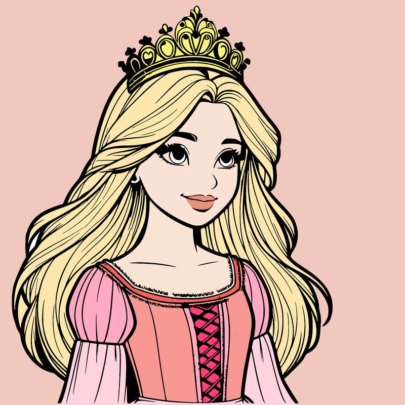a realistic medieval princess with a tiara