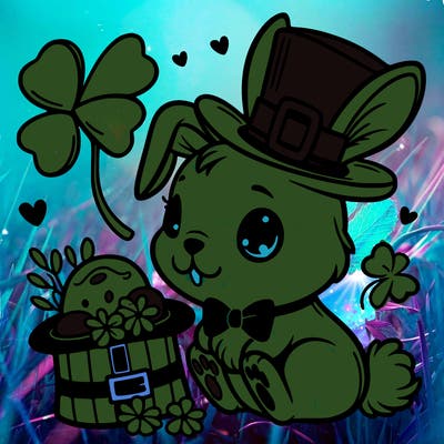 st. patrick's day, bunny.