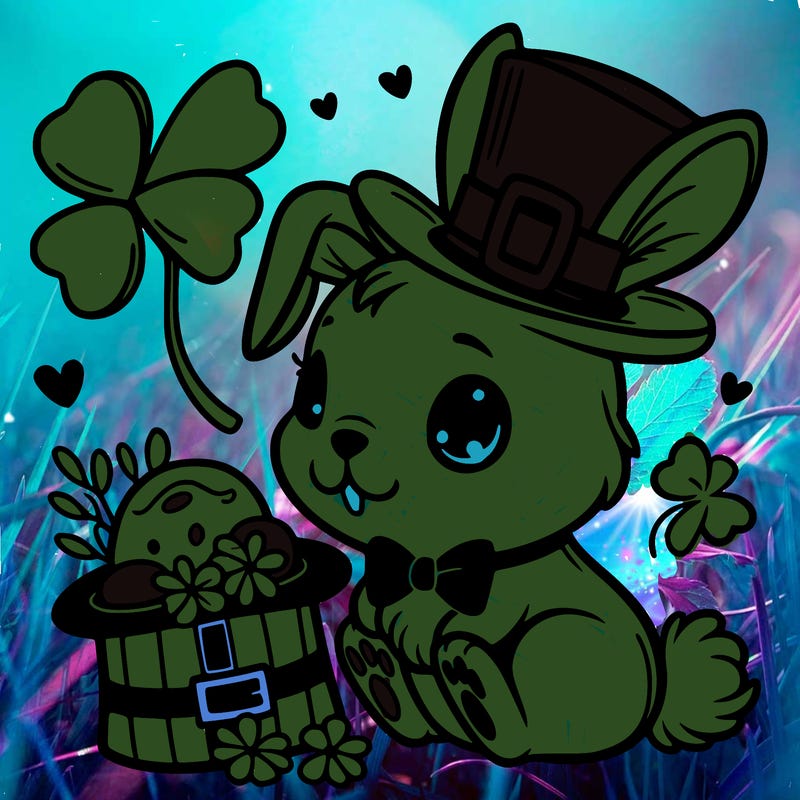 st. patrick's day, bunny.