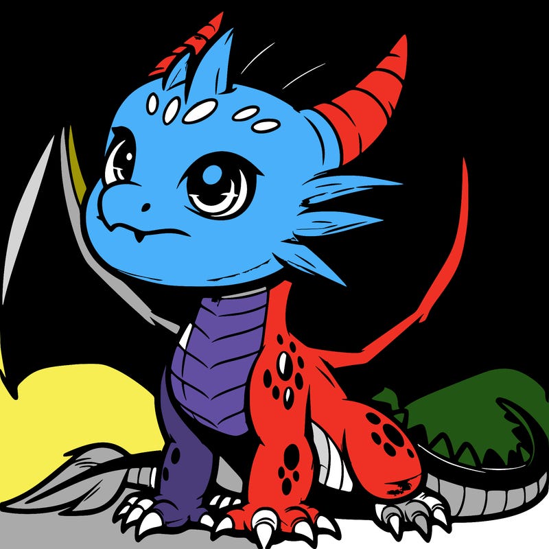 fierce baby night dragon