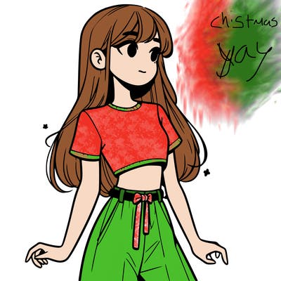 girl in a cute crop top