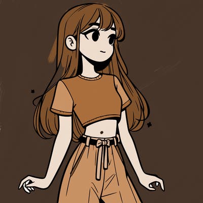 girl in a cute crop top